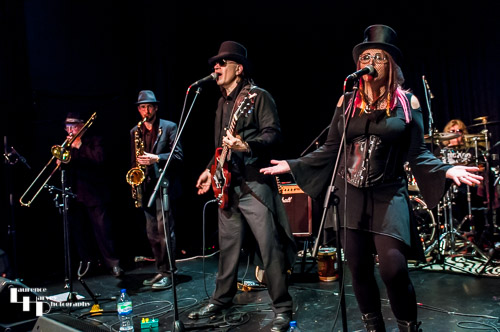 Hitman Blues Band on stage at The Limelight Theatre