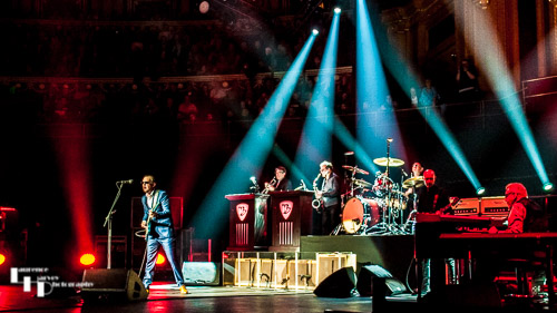 Joe Bonamassa & his band on stage at The Royal Albert Hall