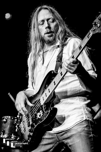 Jamie Mallender on bass