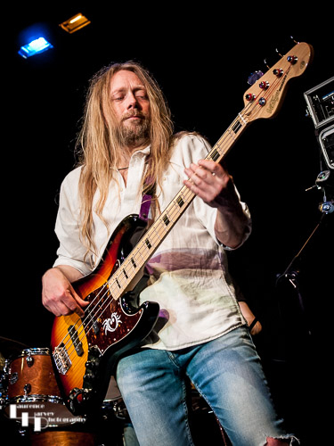 Jamie Mallender on bass