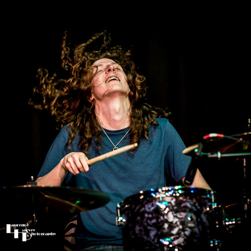 Kev Hickman on drums