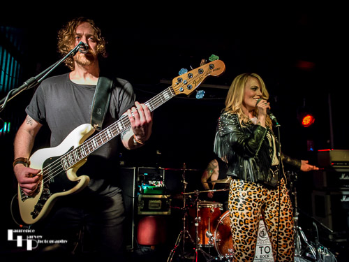 Tom Swann on bass, Mollie Marriott on vocals
