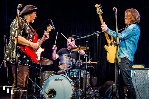 Mick Pini & Strange Blues on stage at The Limlight Theatre