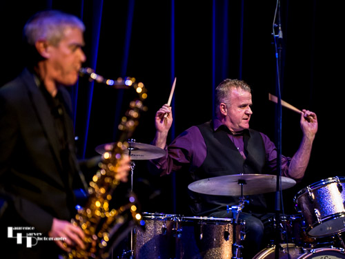 Mike Hellier on drums