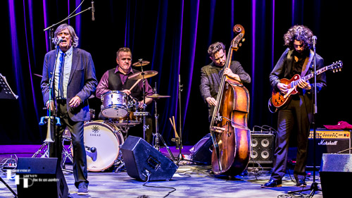 Mike Vernon & The Mighty Combo on stage at Norden Farm