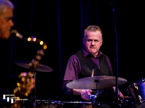Mike Hellier on drums