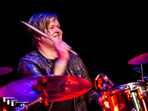 Charlie Simpson on drums