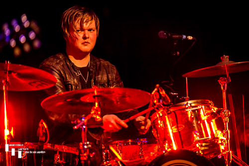 Charlie Simpson on drums