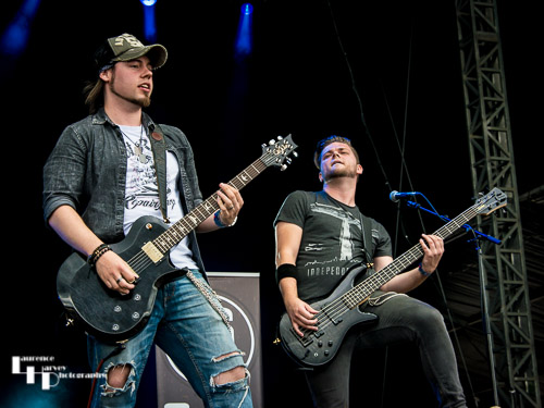 Stone Broken: Rich Moss on vocals & backing guitar, Kieron Conroy on bass