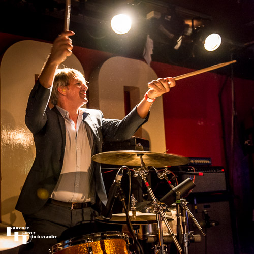 Mario Goossens on drums