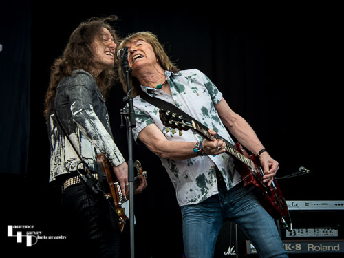 UFO: Rob De Luca on bass & Paul Raymond on guitar