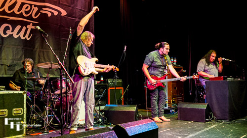 Walter Trout & his band on stage at Harpenden Public Halls