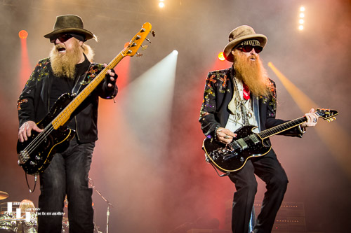 ZZTop: Billy Gibbons on guitar, Dusty Hill on bass