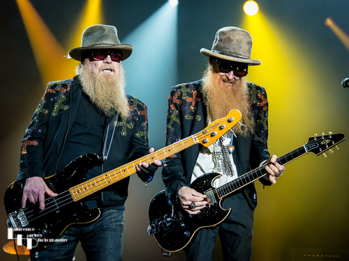ZZTop: Billy Gibbons on guitar, Dusty Hill on bass