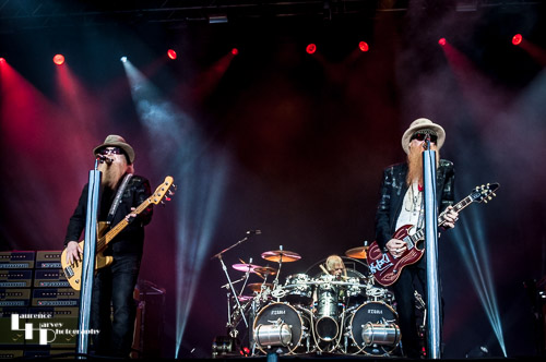 ZZ Top on stage at Ramblin' Man Fair