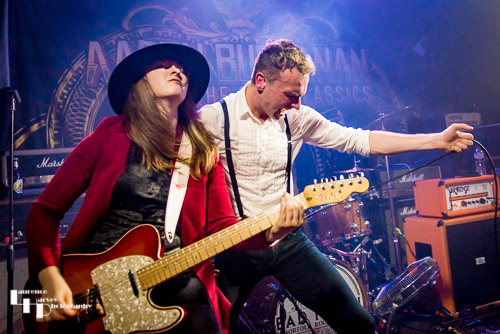 Aaron Buchanan on vocals & Laurie Buchanan on guitar
