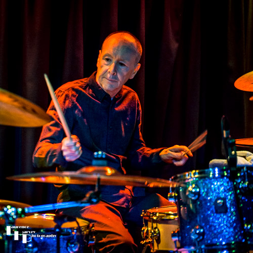 Brian Downey on drums