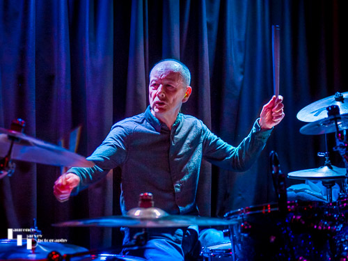 Brian Downey on drums