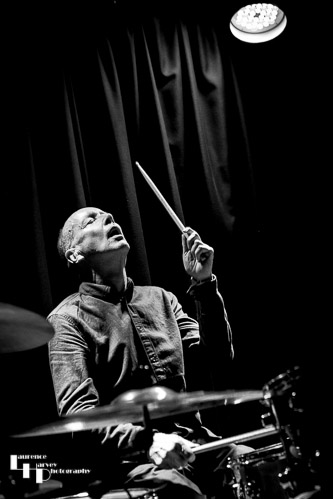 Brian Downey on drums