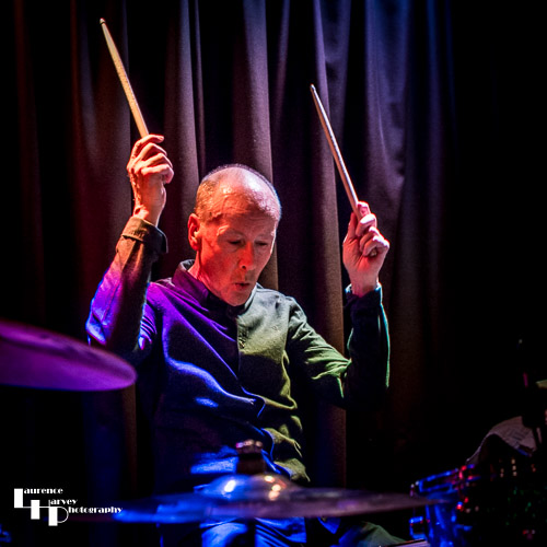 Brian Downey on drums