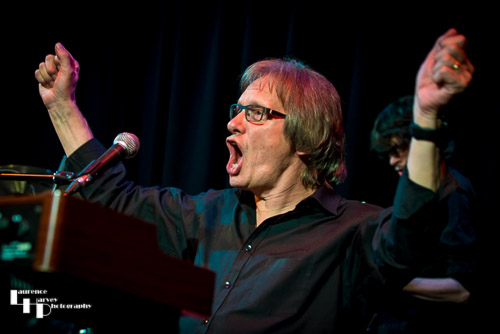 Paul Long on keyboards and vocals