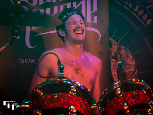 Luca Senaldi on drums