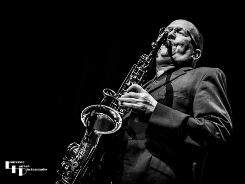 Phil Marshall on saxophone