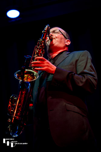 Phil Marshall on saxophone