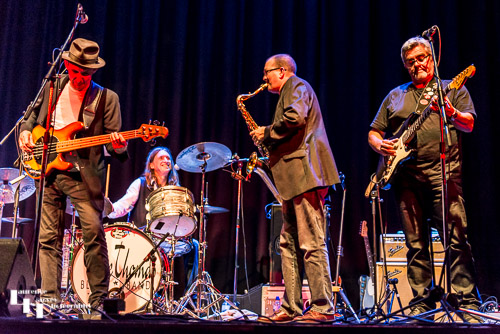 The Dave Thomas Blues Band on stage at The Corn Hall