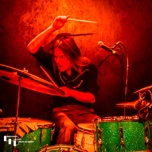 Luka van de Poel on drums
