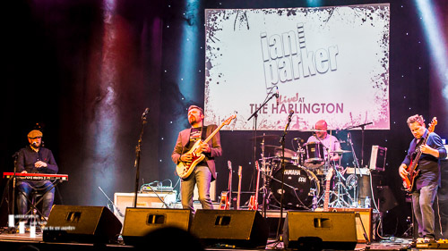 Ian Parker & his band on stage at The Harlington
