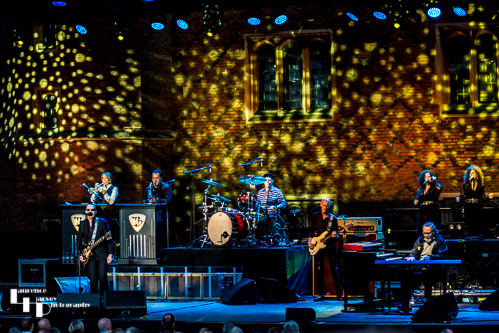 Joe Bonamassa & his band on stage at the Hampton Court Palace Festival