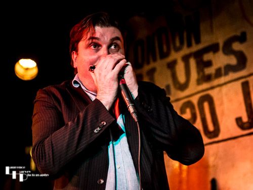 Guest, Giles Robson on harmonica