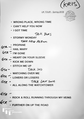 Set list