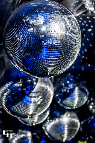 Mirror balls on the ceiling @ Thousand Island