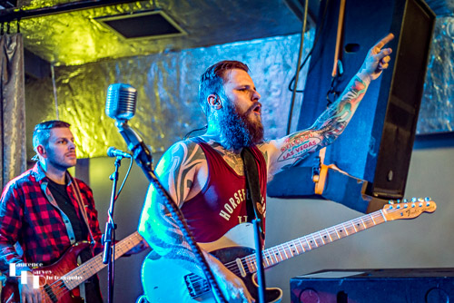 Kris Barras on guitar & vocals, Elliott Blackler on bass