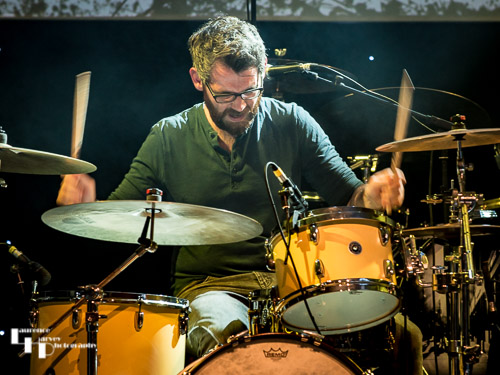 Sam Edwards on drums