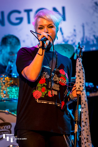Rebecca Downes on vocals