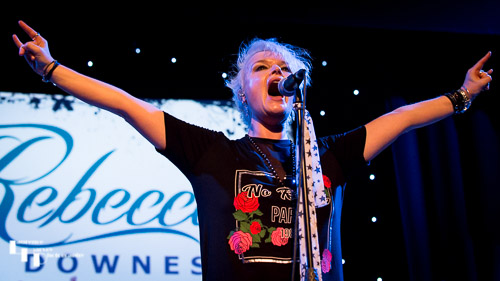 Rebecca Downes on vocals