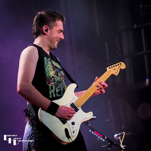 Chris Davis on guitar