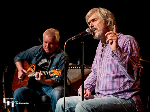 Opening acoustic set - Maxwell & Moore on stage at The Limelight Theatre