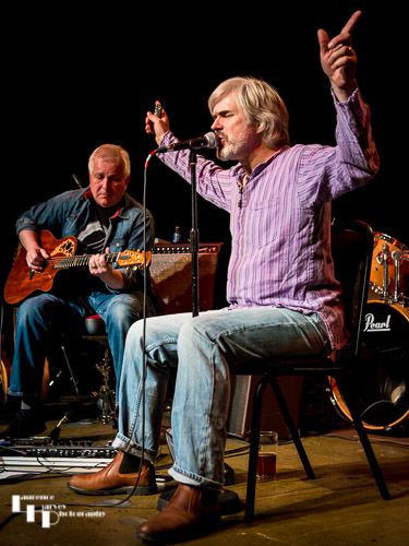 Opening acoustic set - Maxwell & Moore on stage at The Limelight Theatre