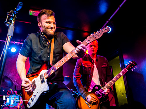 John Drake on lead vocals & guitar, Adam Mackie on lead guitar