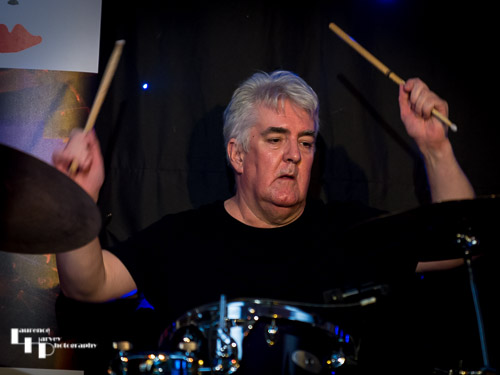 James Digings on drums