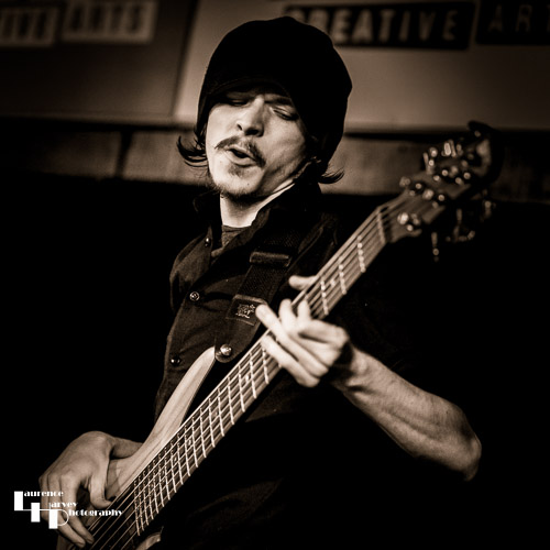Adam Pyke on bass