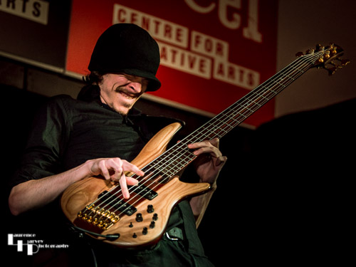 Adam Pyke on bass