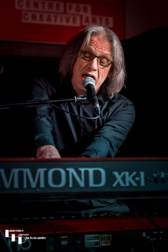 Paul Long on keyboards and vocals