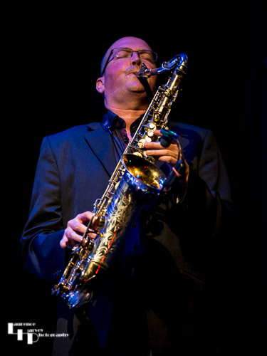 Phil Marshall on saxophone