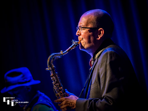 Phil Marshall on saxophone