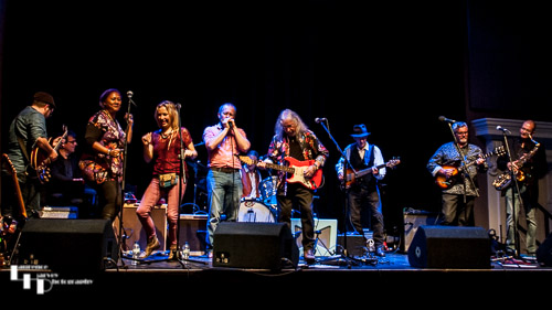 The Dave Thomas Big Blues Band on stage at The Corn Hall